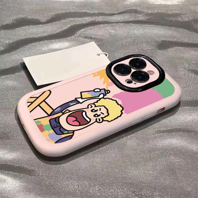 男涂油漆苹果15promax手机壳14iphone12/13软壳11x卡通7/8p新款6s