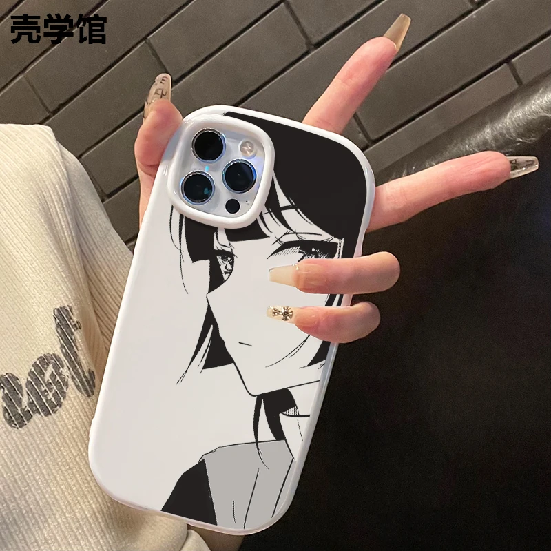 壳学馆卡通皱田适用苹果15手机壳iPhone14promax大孔亮面13创意12