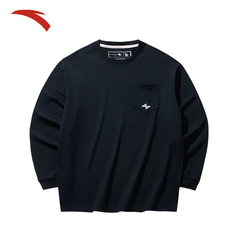 ANTA/安踏篮球系列亲肤卫衣男子夏季休闲运动长袖针织衫152431404