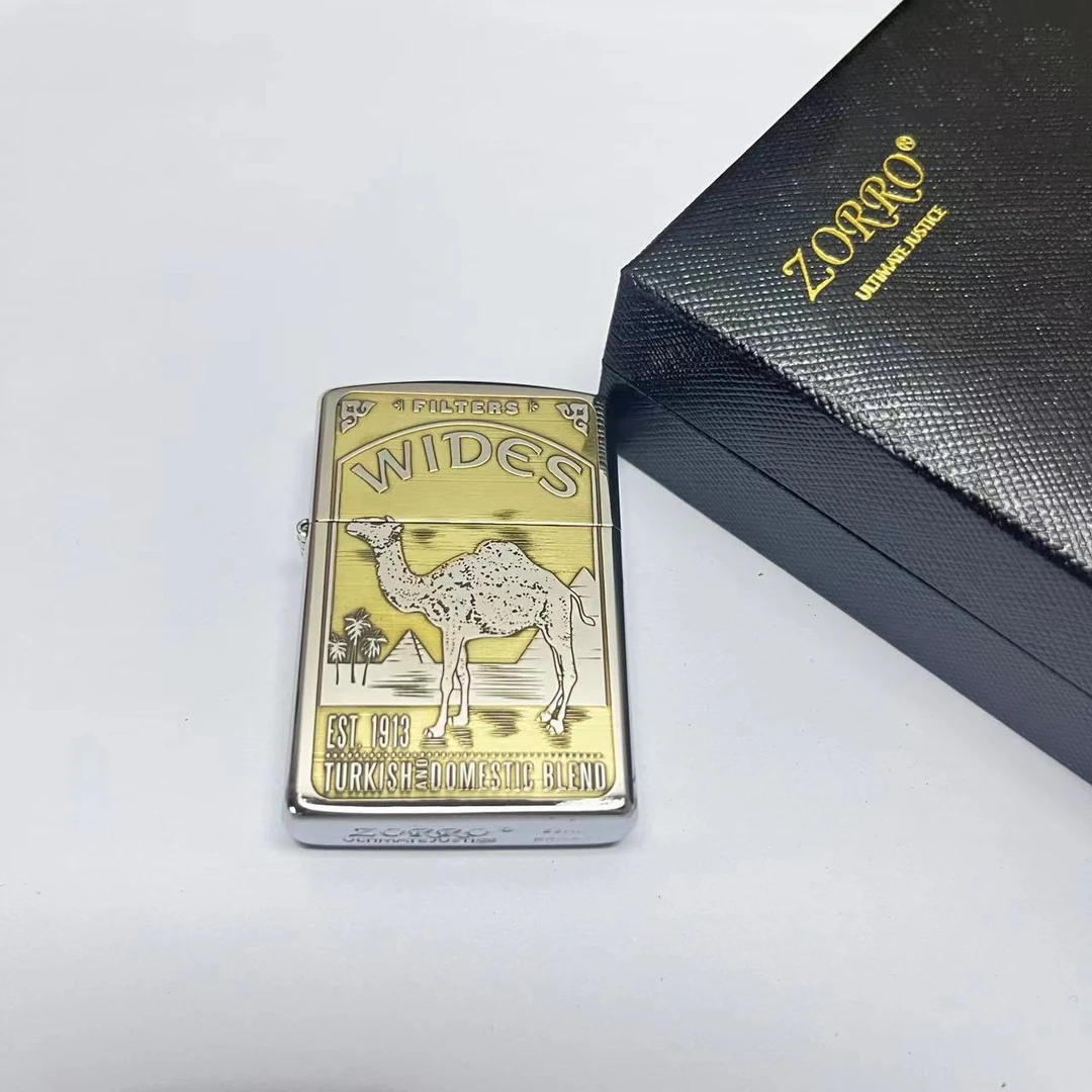 ZORRO佐罗902退铬精雕骆驼煤油打火机
