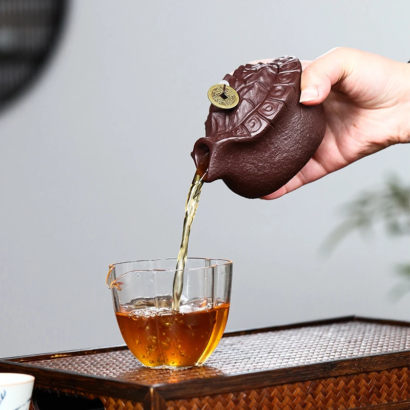宜兴原矿手工紫砂壶盖碗茶壶富甲一方功夫茶器泡茶壶茶器茶具家用