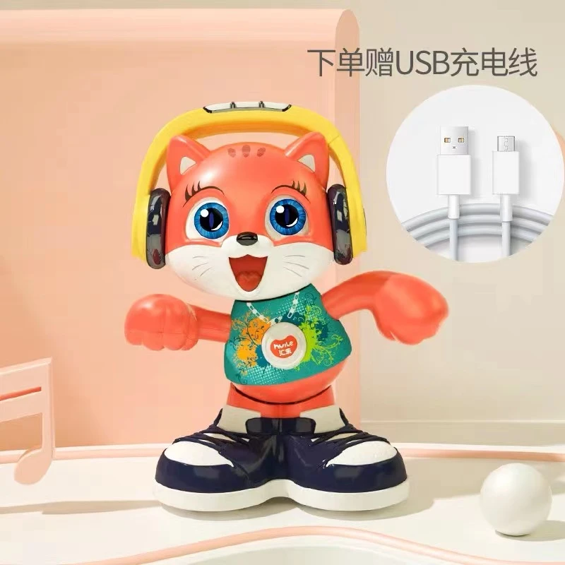 汇乐跳舞猫会唱歌跳舞说话的网红小猫益智早教儿童电动跳舞玩具