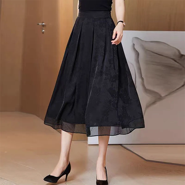 F105-A  菲姐时尚夏季气质宽松半身裙