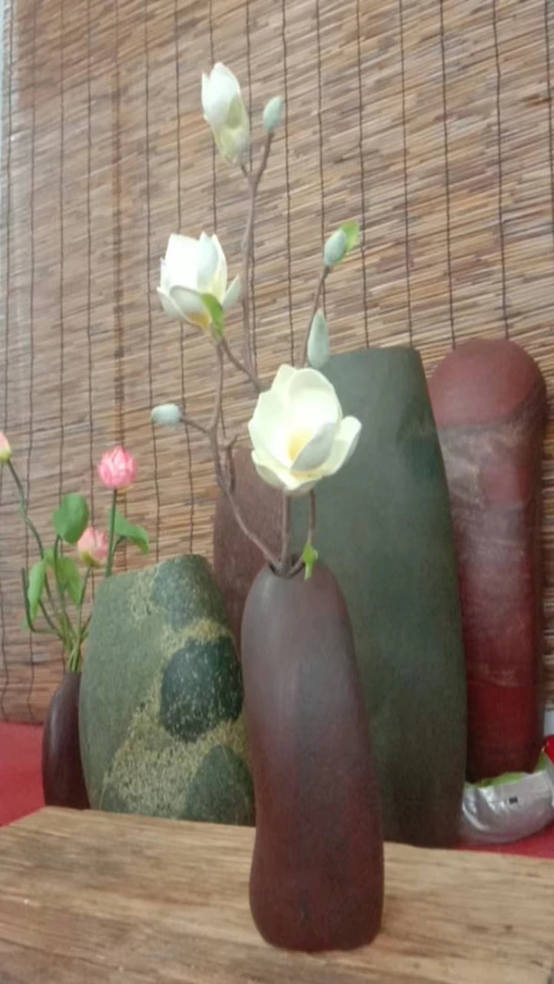 鹅卵石鱼缸石花盆石