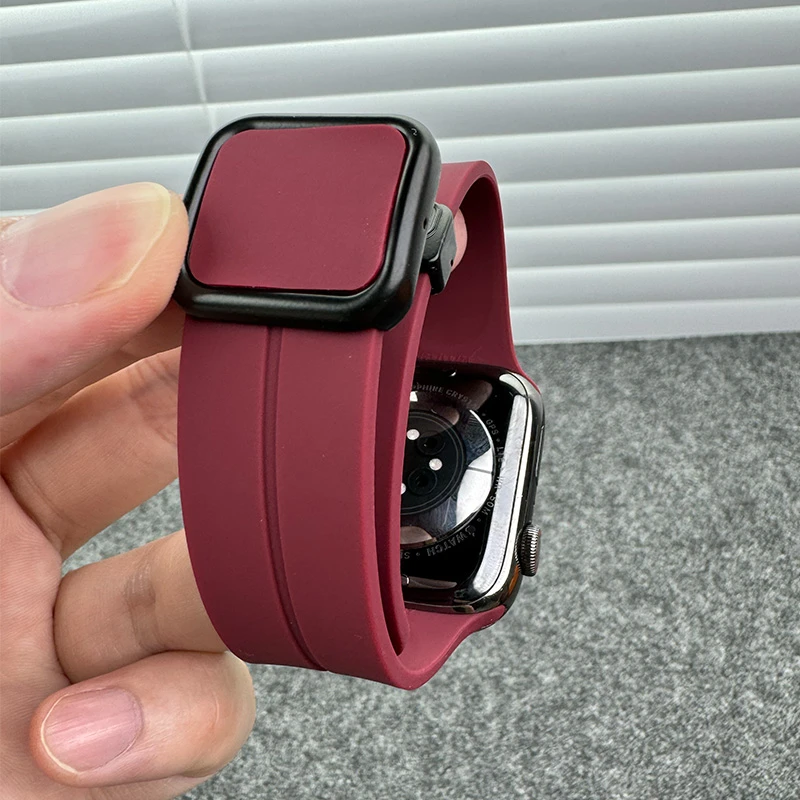 适用ultra3手表applewatch11表带硅胶iwatchS1098SE3苹果运动硅胶