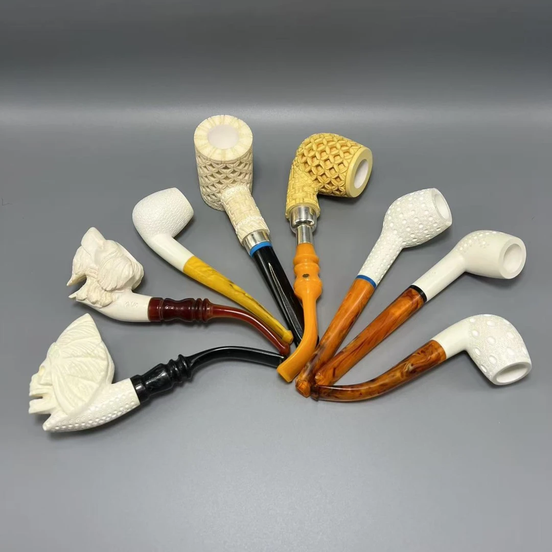 【高性价比H.cay海泡石斗】土耳其H.cay海泡石斗·手工制作烟斗