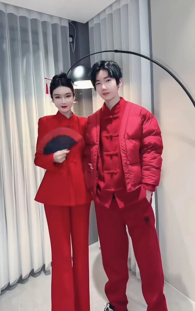 网红新中式风盘扣改良唐装西装上衣高腰直筒阔腿裤两件套套装6232