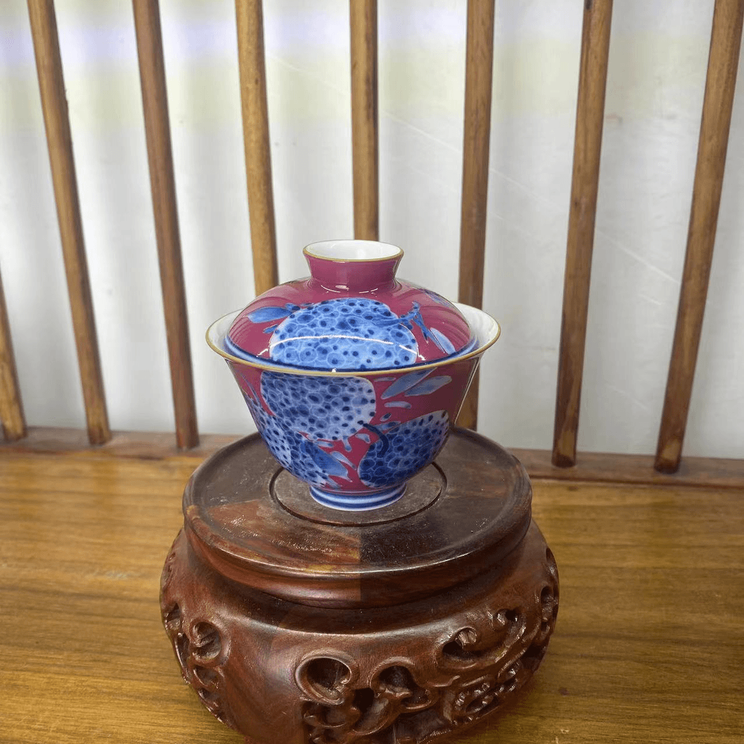 马老师作品荔枝两才盖碗
