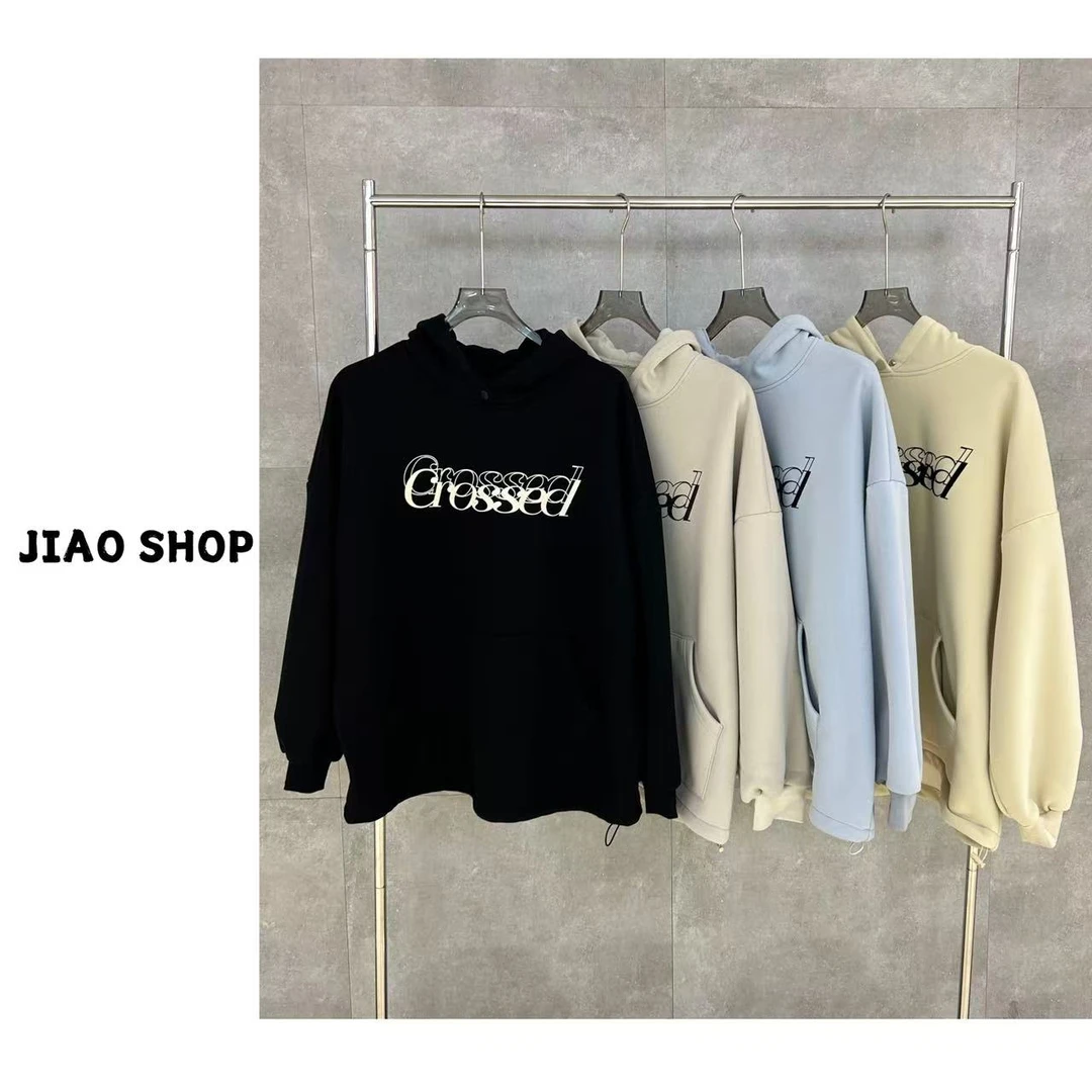 【JIAO SHOP】【红人上新】 时尚休闲字母加绒卫衣