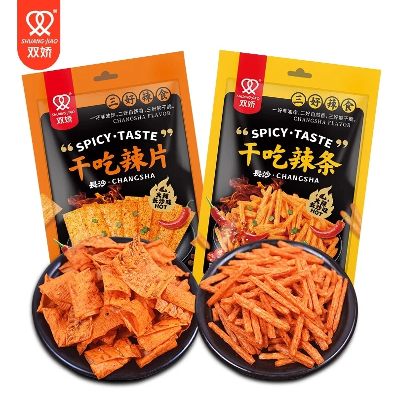双娇辣条辣片52g新款三好辣食长沙麻辣干脆麻辣