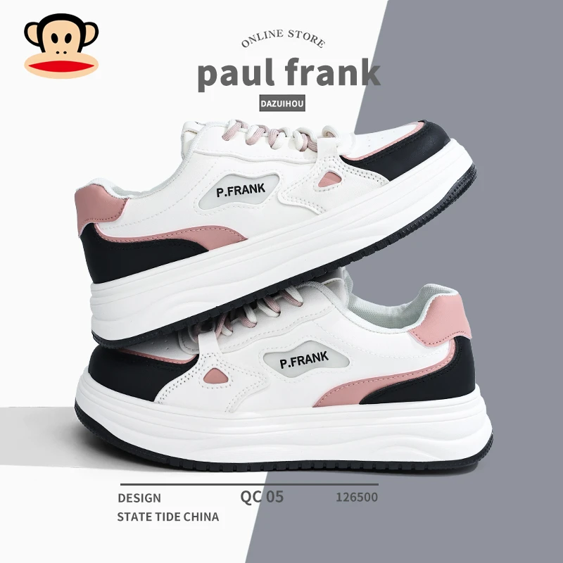 大嘴猴奶fufu女鞋2025秋季新款学生韩版潮流厚底板鞋百搭小白鞋女