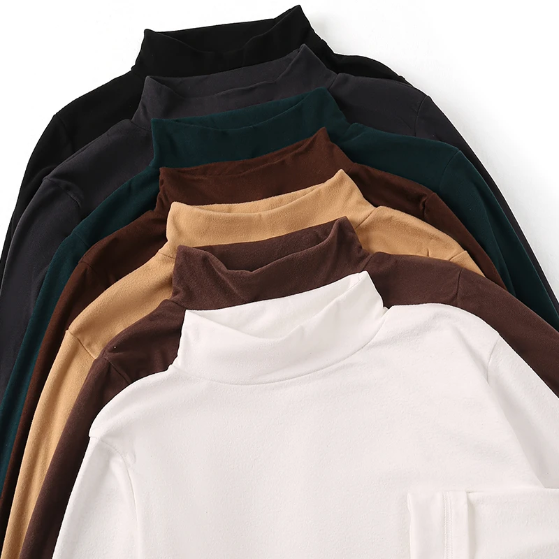 【颖颖推荐】半高领打底女内搭秋冬内搭新款长袖t恤显瘦保暖上衣