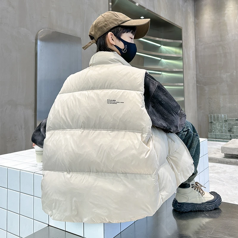 男童外穿棉马甲秋冬款2024新款儿童装冬季洋气加厚马夹坎肩上衣潮