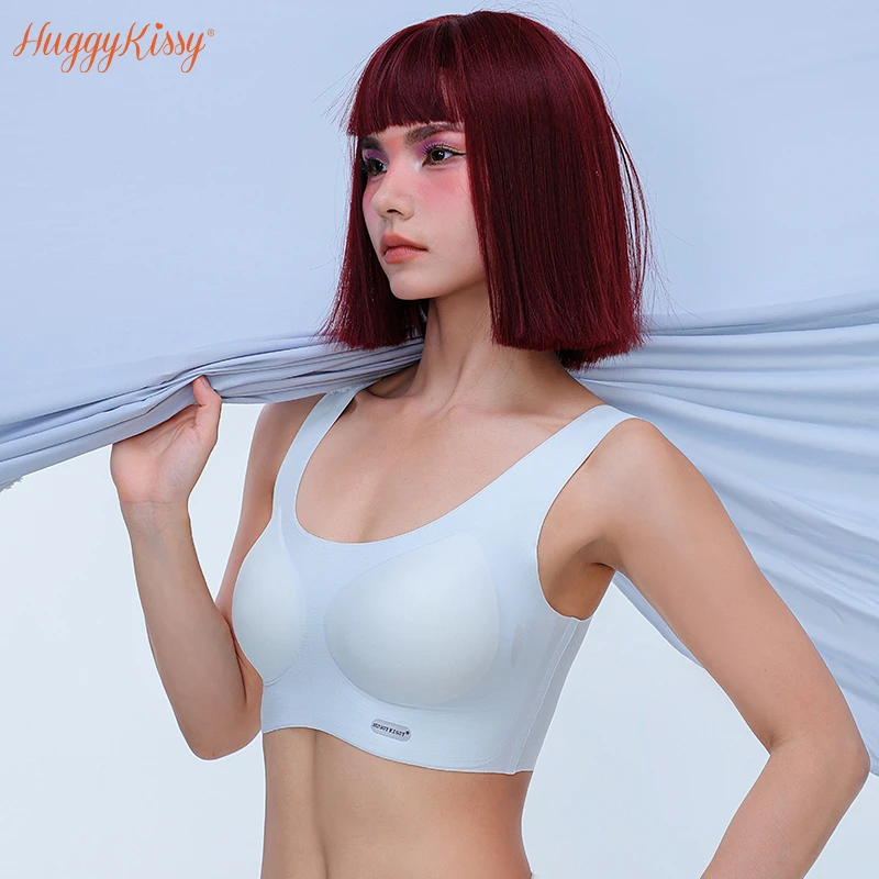 内衣文胸2024爆款无痕裸感云朵无钢圈美背胸罩小胸聚拢收副乳文胸