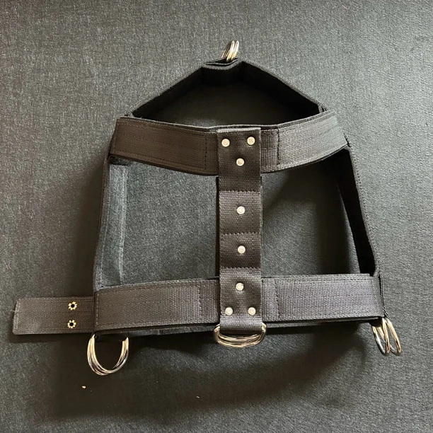 大型犬猛犬专用胸前面加D字环款防磨舒适练狗背带狗背带式胸背