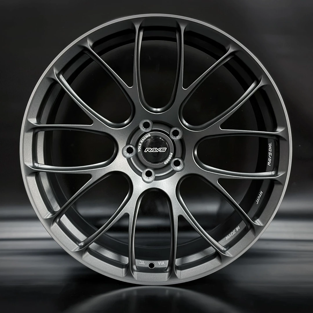 吖珍推荐 CSB&STAR锻造轮毂 RAYS定制款 哑光石墨灰