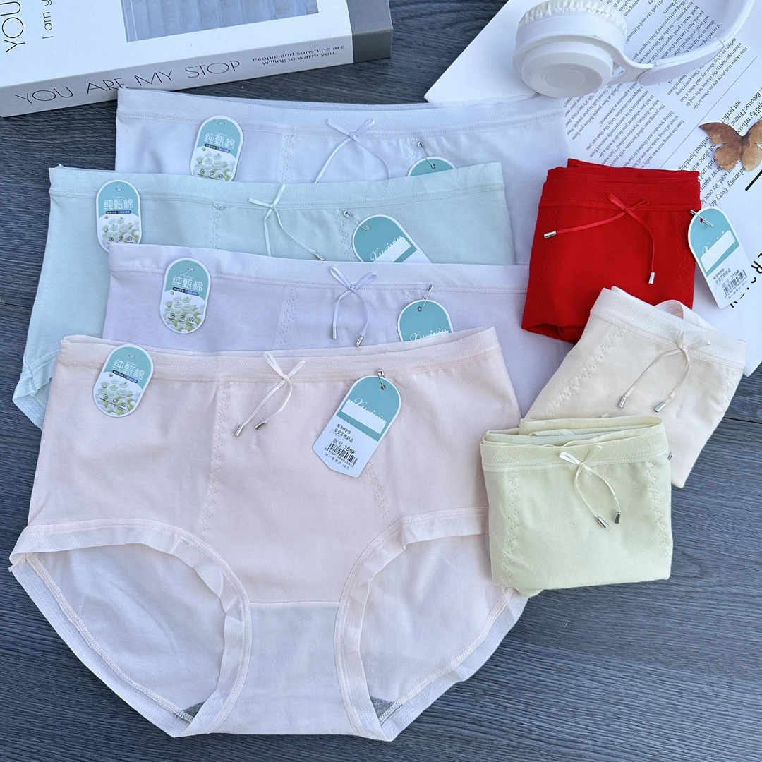 【85-140】秋冬新款纯棉暖宫中高腰大码女士透气舒适抗菌裆内裤359