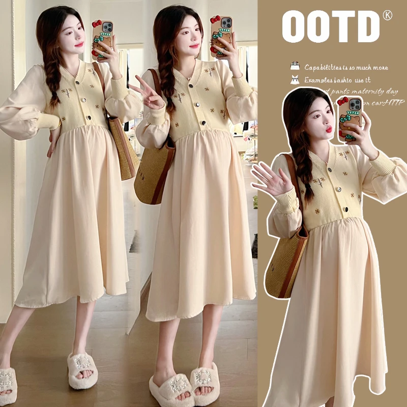 【退换报销运费】X2024#8.15 春季新款时尚潮妈遮肚显瘦气质减龄