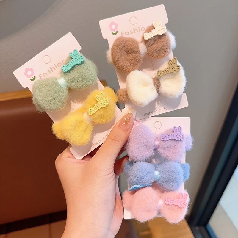 秋冬新款儿童毛绒发圈宝宝不伤发橡皮筋女童高弹力扎马尾头绳发饰