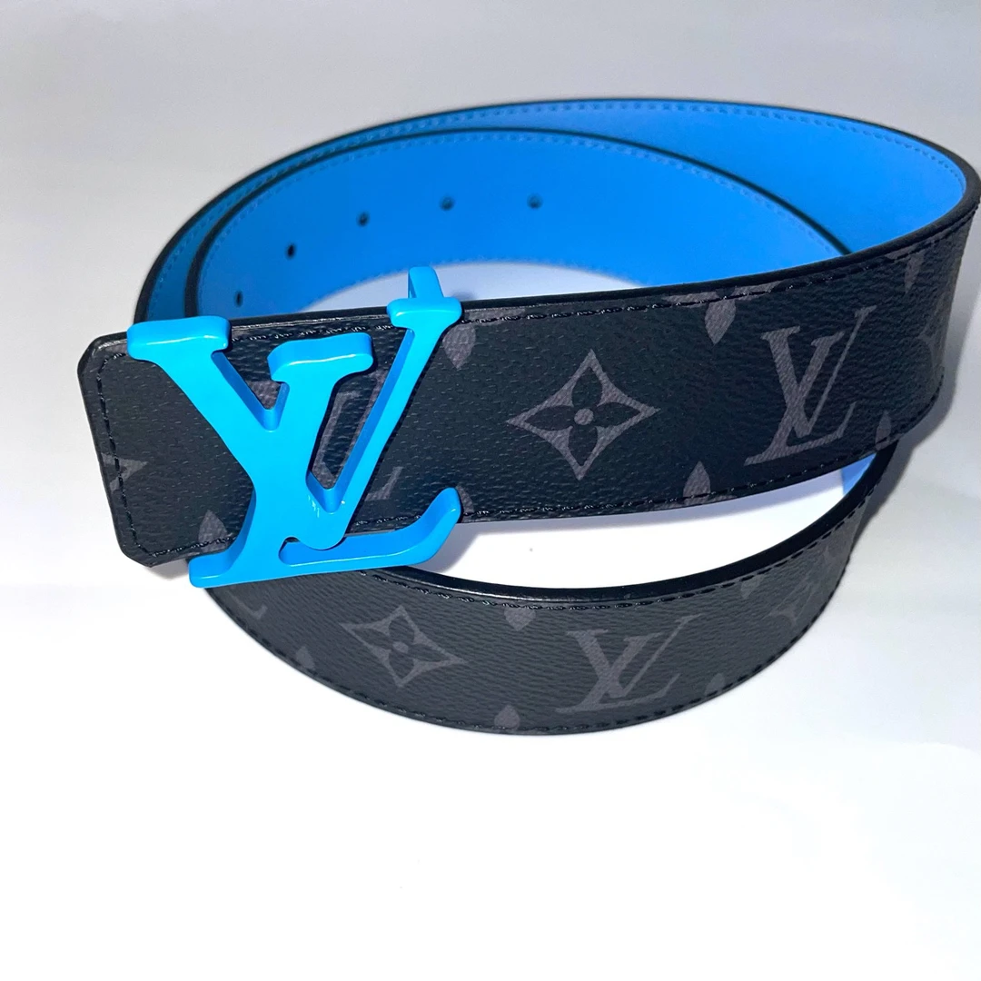 全新未使用 LouisVuitton/路易威登 85码路易威登LV蓝色扣头宽4cm