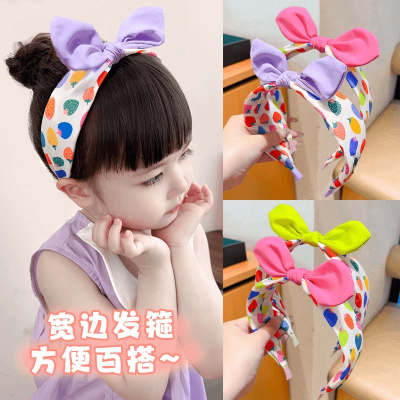 蝴蝶结发箍可爱多巴胺发箍碎发发箍可爱女儿的发箍女童