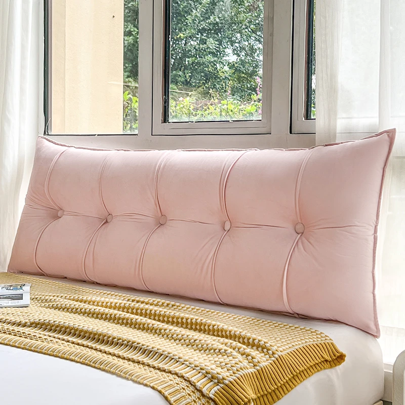 纯色简约卧室榻榻米靠背床头防撞软包儿童防撞靠垫可拆靠枕