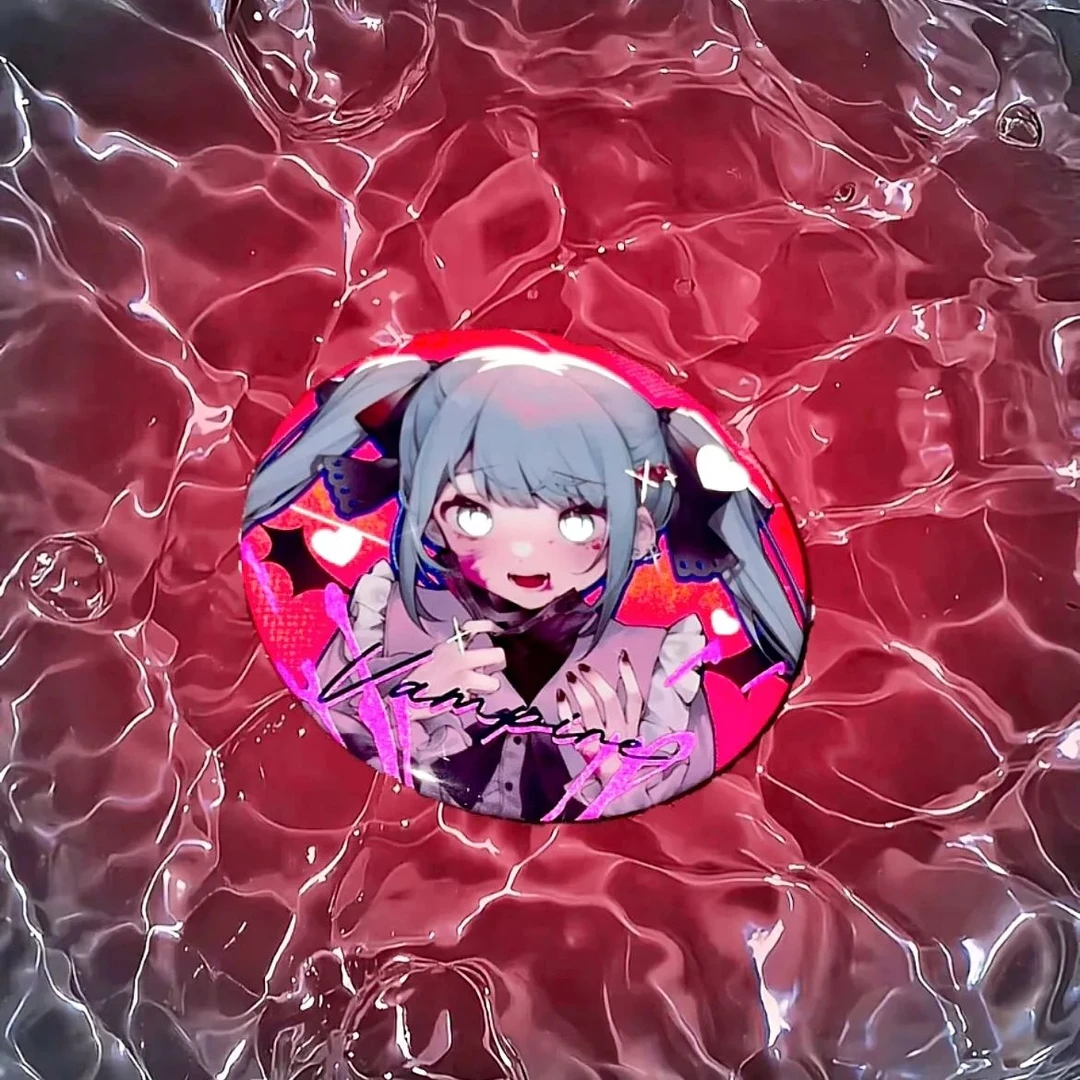兔子初音未来吸血鬼周边miku同人吧唧徽周边谷美收集徽章挂件