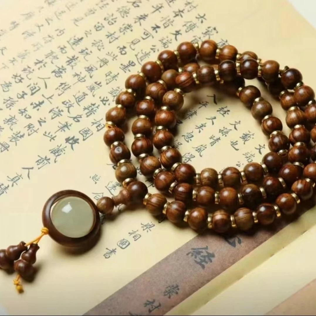 黑花梨10mm毛衣链车挂圆珠长串