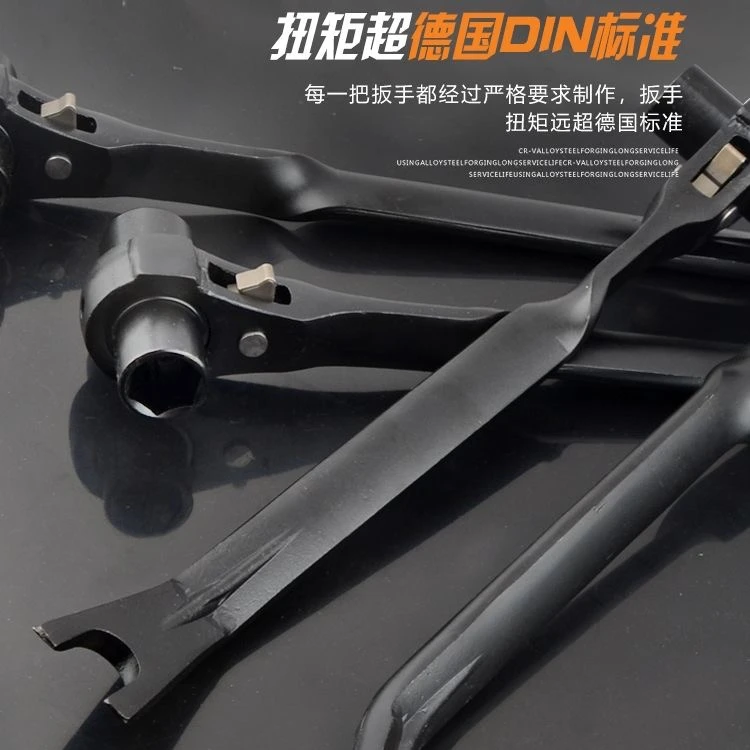 水钻机重复使用膨胀螺丝专用棘轮正反转快速扳手18-19