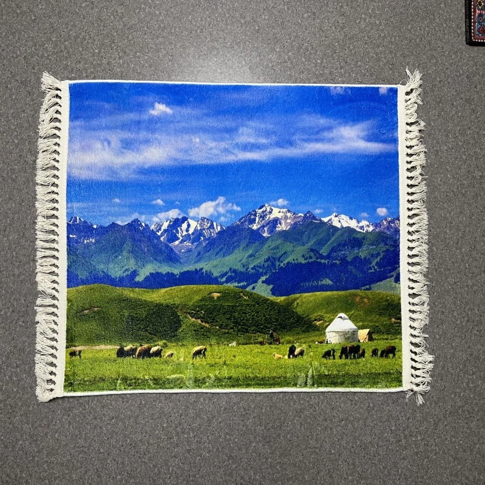 精细法兰绒中高档艺术挂毯壁毯沙漠系列手工网红复古超大卧室宿舍