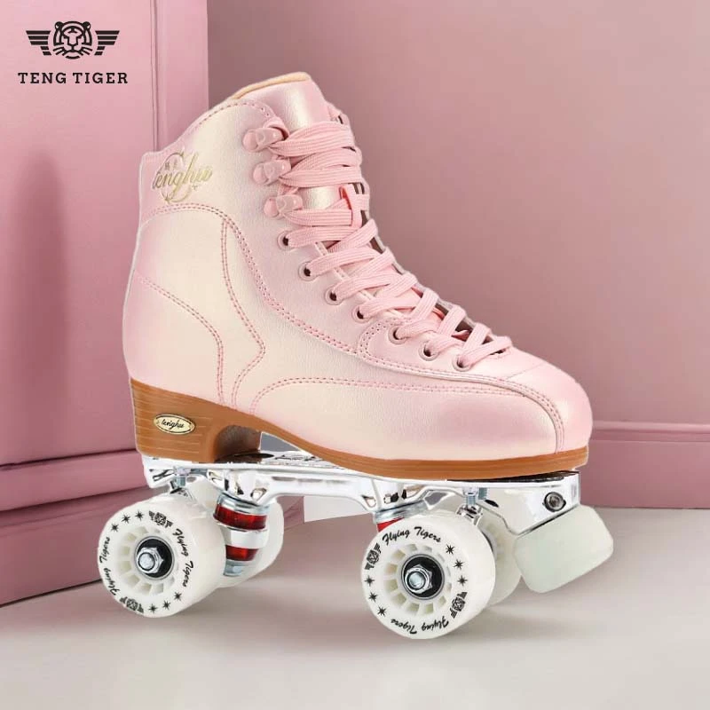 TENGTIGER/腾虎溜冰鞋成人外卖双排轮滑鞋四轮旱冰鞋滑轮专用正品
