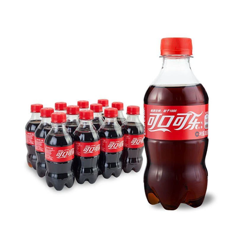 可口可乐300ml*6瓶小瓶可乐罐装碳酸饮料罐装量贩经典整箱批发包