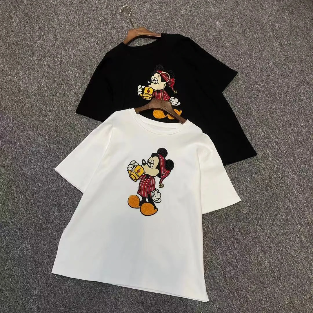 〖卿她〗T恤女时尚网红夏季百搭休闲宽松圆领米奇