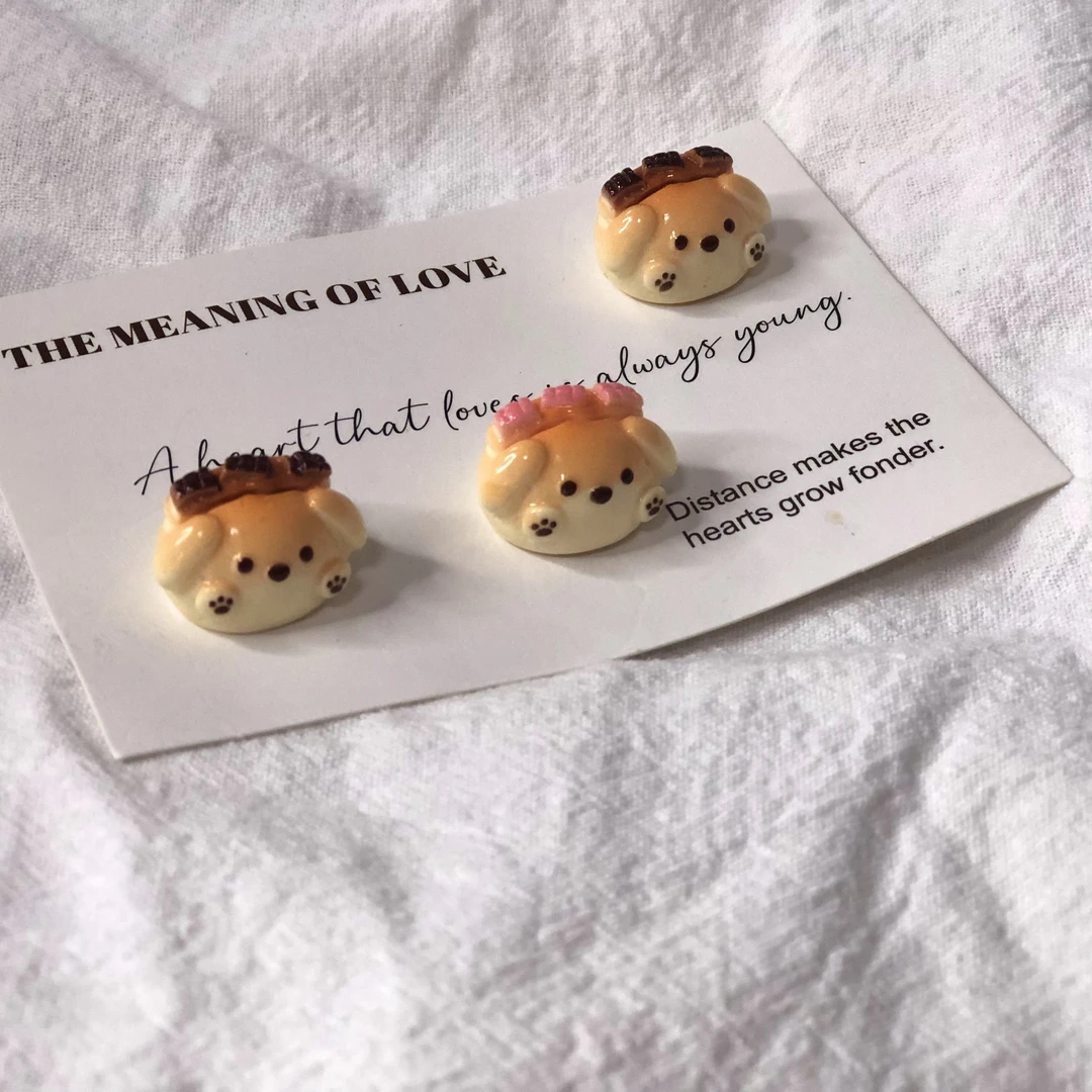 ［小艾定制款］狗狗奶油包diy树脂配件饰品