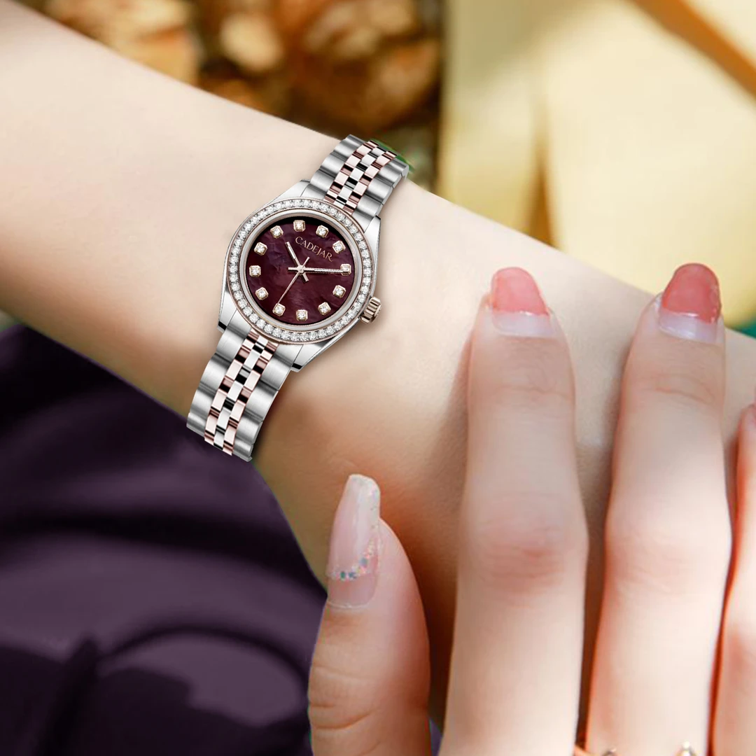 日志系列  气质轻奢时尚百搭潮流经典镶钻名表女款女士防水浪漫