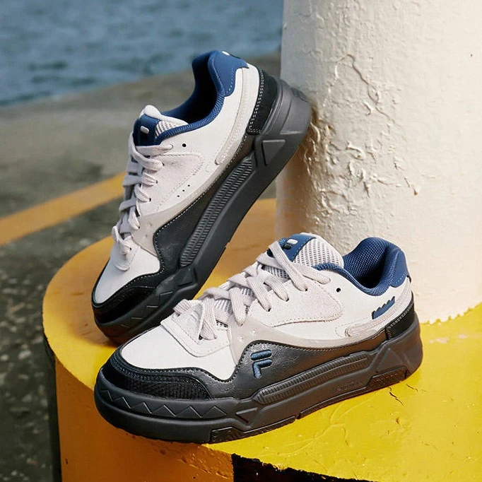 FILAFUSION斐乐板鞋男鞋女鞋情侣BANK板鞋复古厚底时尚百搭运动鞋