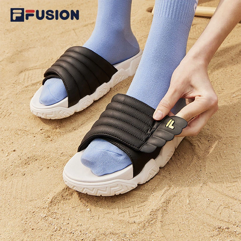 FILA FUSION斐乐潮牌女鞋运动拖鞋女休闲户外夏季厚底高能感凉鞋