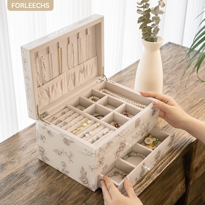 FORLEECHS 首饰盒/箱 珠宝盒项链手镯精致高档轻奢送礼珠宝首饰盒