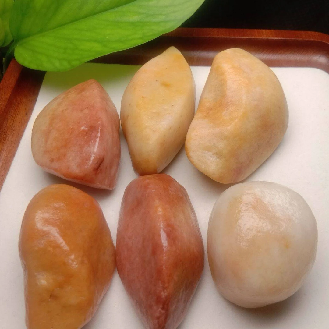 新疆戈壁三彩盆景石 黄蜡石 泥石【一物一拍，多样性发货】