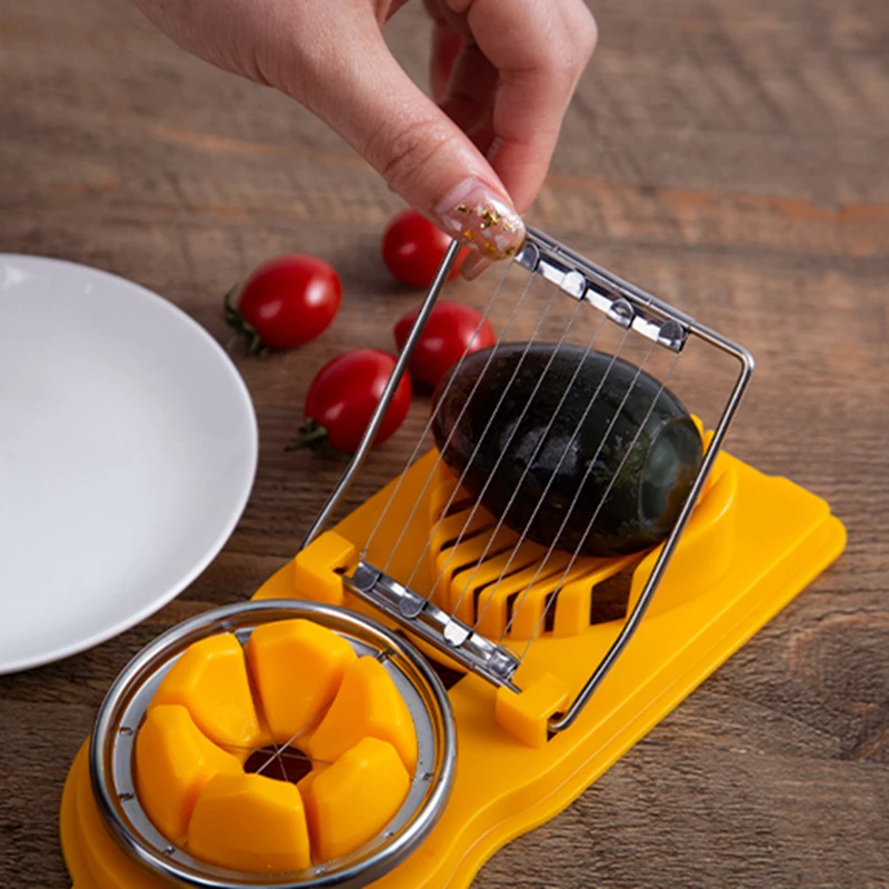 新疆包邮多功能鸡蛋切器家用切蛋器三合一松花蛋切皮蛋切鸡蛋水果