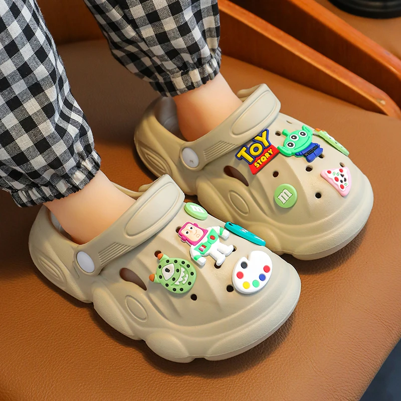 EVA一家三口防滑儿童洞洞拖鞋女童居家室内外宝宝男童凉拖鞋夏