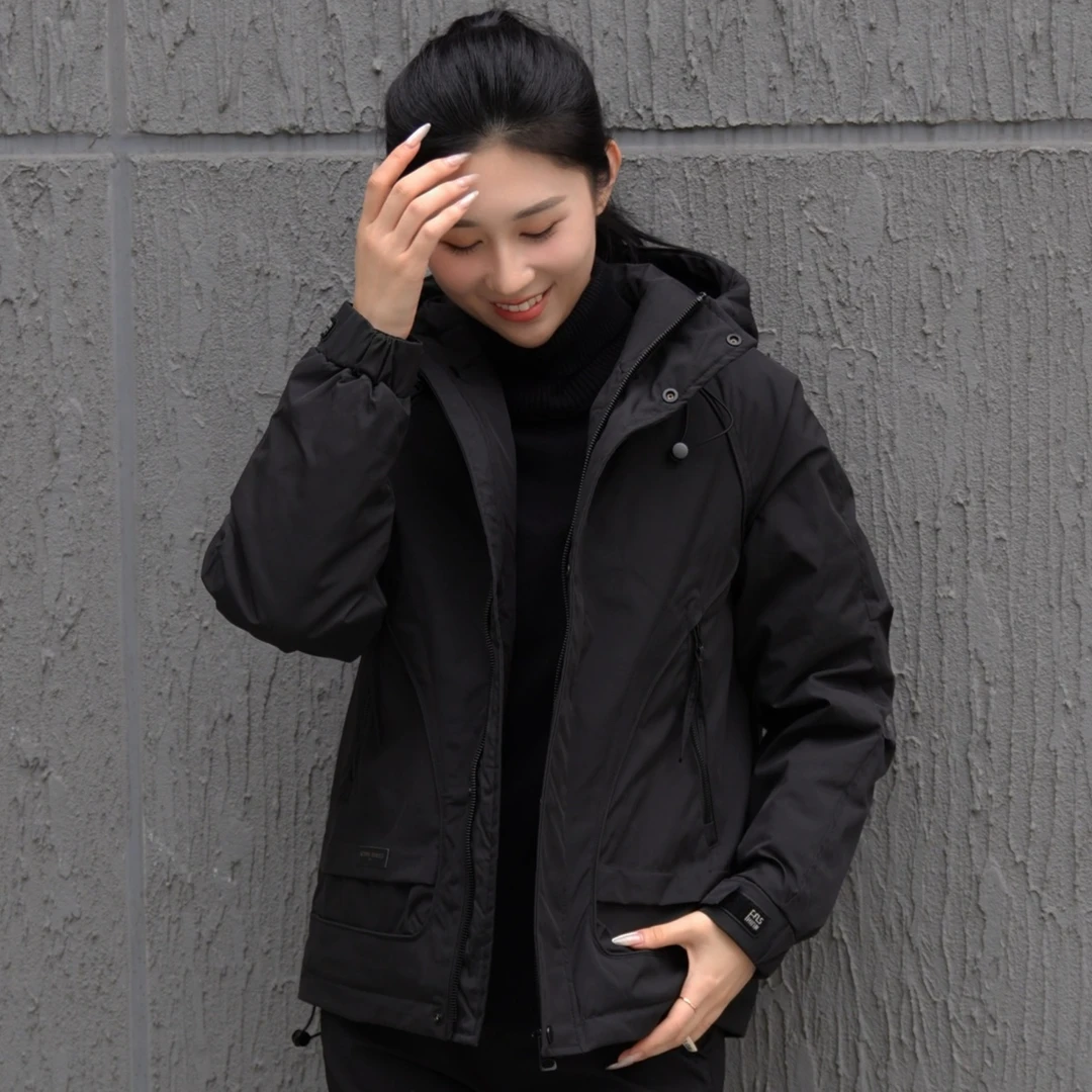 2024秋冬季新款连帽棉衣工装男士二棉夹克外套休闲时尚上衣服保暖