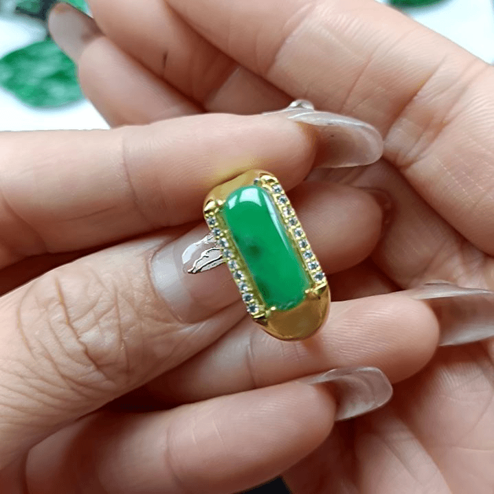 翡翠颈饰银S925镶嵌翡翠成品