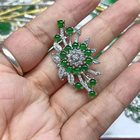 【闪购商品】翡翠颈饰银S925镶嵌