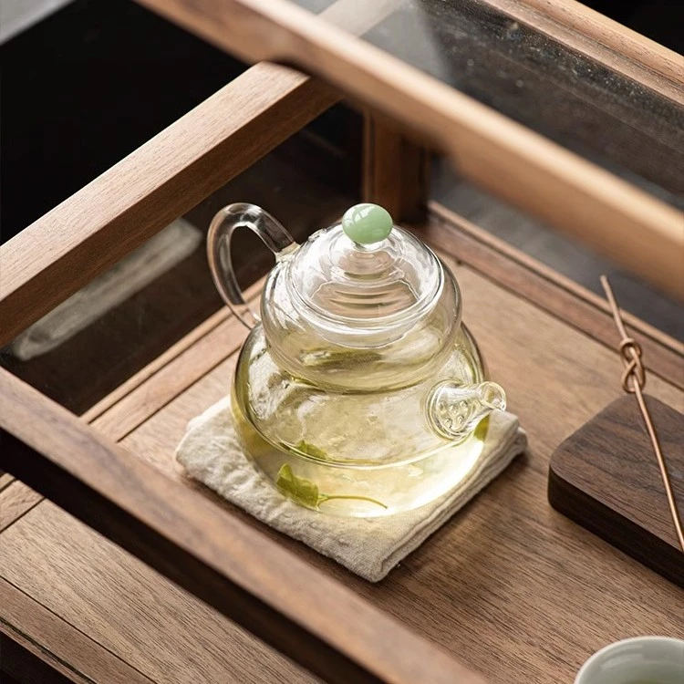 日式玻璃茶壶小号迷你一人专用小泡茶器绿茶壶耐热带过滤单个茶具