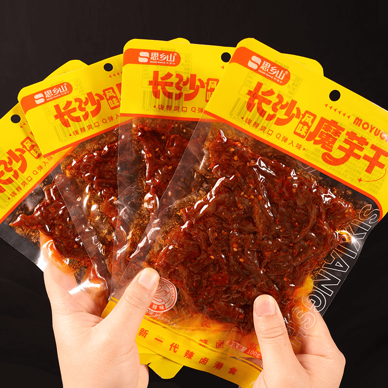 【思乡山】长沙魔芋干湖南特产麻辣零食魔芋丝休闲零食香辣解馋小