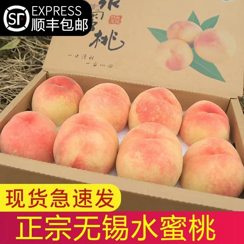 顺丰空运正宗水蜜桃水果寿桃子送礼孕妇老人儿童皆宜高端优质礼盒