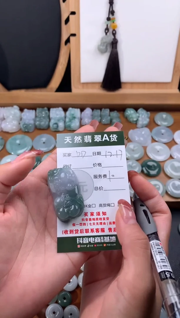 【闪购商品】翡翠颈饰未镶嵌天然翡翠貔貅