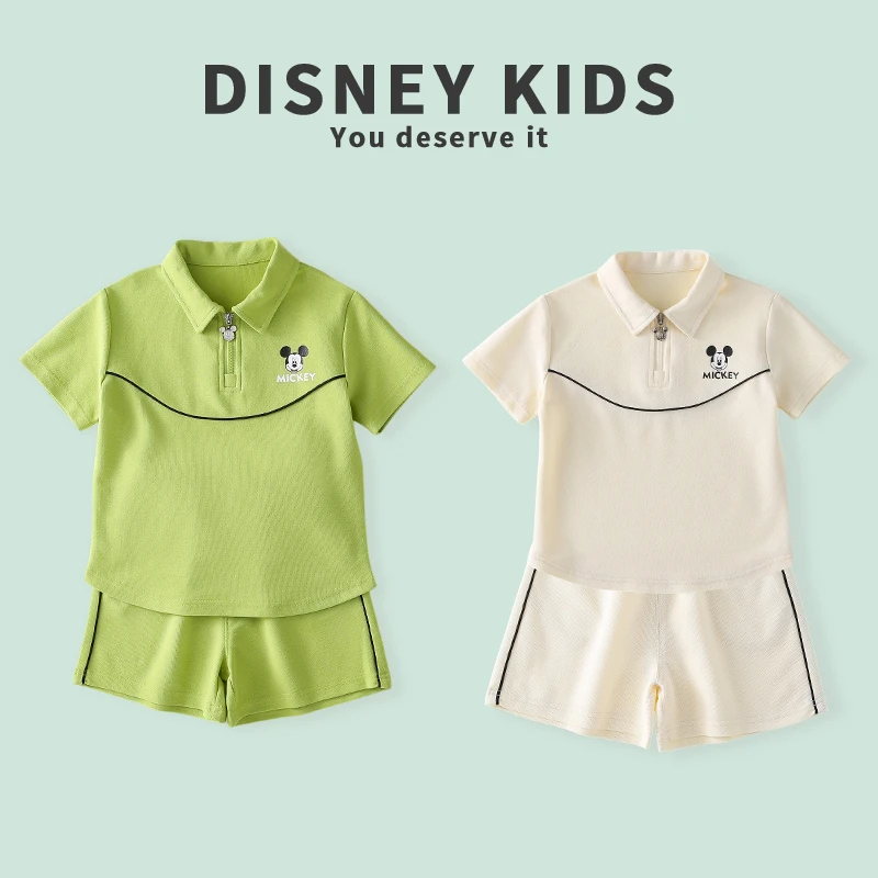 Disney/迪士尼儿童运动套装夏季薄款宝宝洋气两件套XOE2ZZ227-226