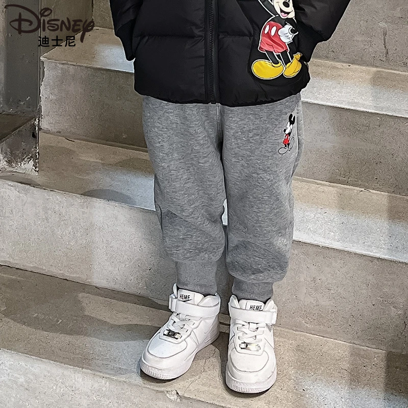 Disney/迪士尼儿童冬装裤子加绒保暖外出休闲运动裤长裤XOW4ZK155